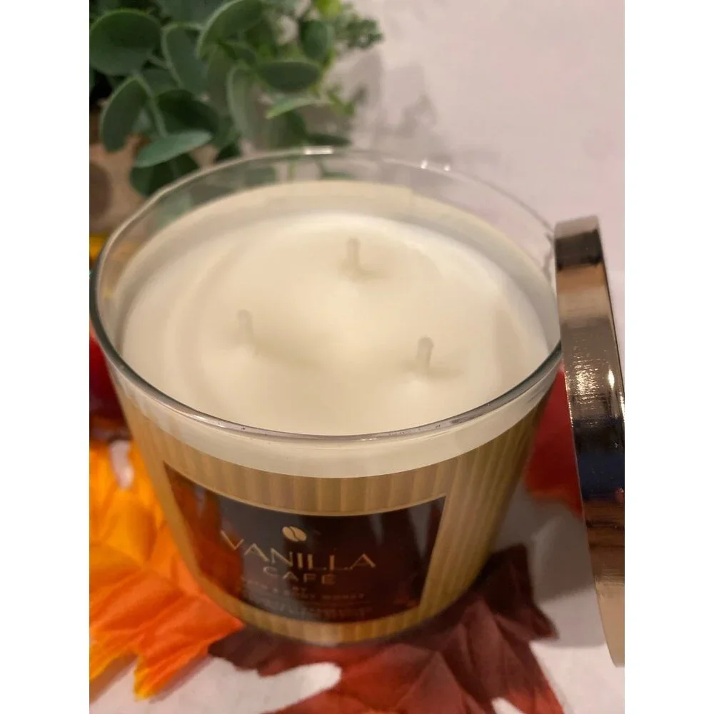 Bath & Body Works “Vanilla Cafe” NEW 3 Wick Candle